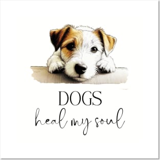 DOGS Heal my Soul - Jack Russel Terrier Posters and Art